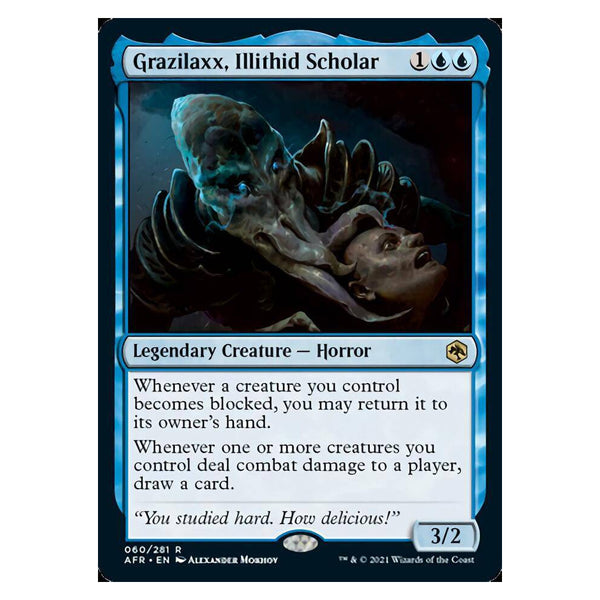 Grazilaxx, Illithid Scholar : DUNGEONS & DRAGONS: ADVENTURES IN THE FORGOTTEN REALMS - 060/281
