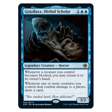 Grazilaxx, Illithid Scholar : DUNGEONS & DRAGONS: ADVENTURES IN THE FORGOTTEN REALMS - 060/281