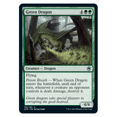 Green Dragon : DUNGEONS & DRAGONS: ADVENTURES IN THE FORGOTTEN REALMS - 186/281