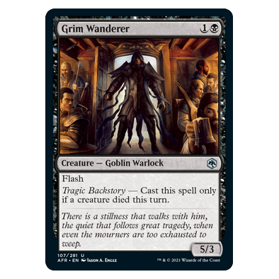 Grim Wanderer : DUNGEONS & DRAGONS: ADVENTURES IN THE FORGOTTEN REALMS - 107/281