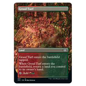 Gruul Turf (BORDERLESS) (FOIL) : DOUBLE MASTERS 2022 - 407