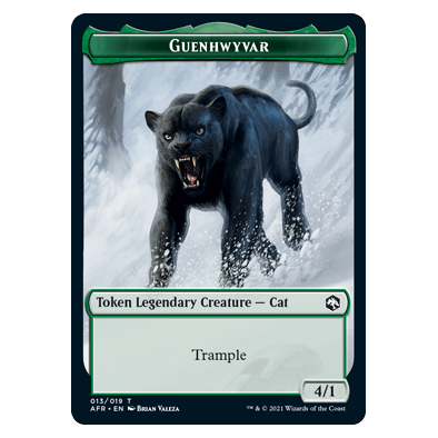Guenhwyvar Token : DUNGEONS & DRAGONS: ADVENTURES IN THE FORGOTTEN REALMS - 013/019