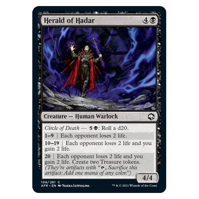 Herald of Hadar : DUNGEONS & DRAGONS: ADVENTURES IN THE FORGOTTEN REALMS - 108/281