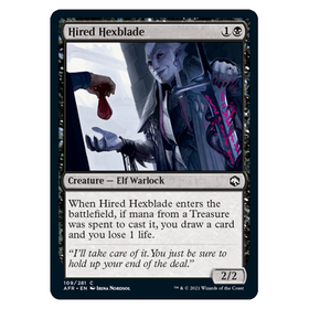 Hired Hexblade : DUNGEONS & DRAGONS: ADVENTURES IN THE FORGOTTEN REALMS - 109/281