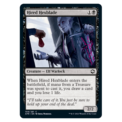 Hired Hexblade : DUNGEONS & DRAGONS: ADVENTURES IN THE FORGOTTEN REALMS - 109/281