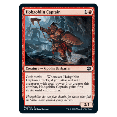 Hobgoblin Captain : DUNGEONS & DRAGONS: ADVENTURES IN THE FORGOTTEN REALMS - 148/281