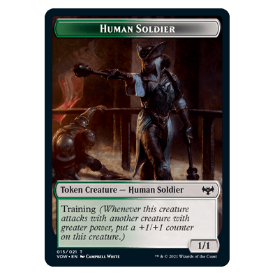Human Soldier Token : INNISTRAD CRIMSON VOW - 015/021