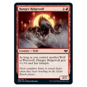 Hungry Ridgewolf : INNISTRAD CRIMSON VOW - 161/277
