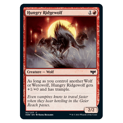 Hungry Ridgewolf : INNISTRAD CRIMSON VOW - 161/277