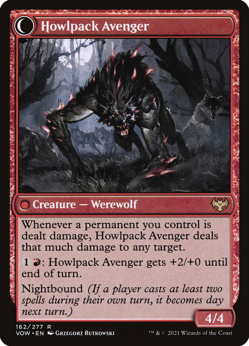 Ill-Tempered Loner // Howlpack Avenger : INNISTRAD CRIMSON VOW - 162/277