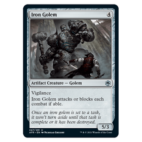 Iron Golem : DUNEGONS & DRAGONS: ADVENTURES IN THE FORGOTTEN REALMS - 247/281