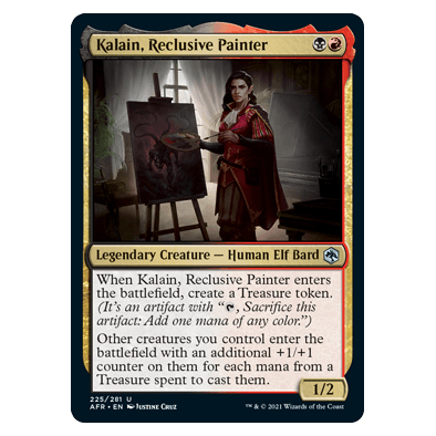 Kalain, Reclusive Painter : DUNGEONS & DRAGONS: ADVENTURES IN THE FORGOTTEN REALMS - 225/281