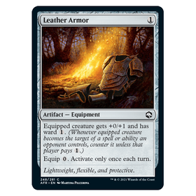 Leather Armor (FOIL) : DUNGEONS & DRAGONS: ADVENTURES IN THE FORGOTTEN REALMS - 248/281