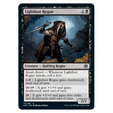 Lightfoot Rogue : DUNGEONS & DRAGONS: ADVENTURES IN THE FORGOTTEN REALMS - 111/281