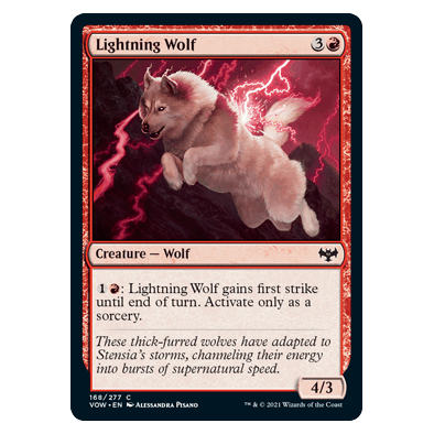 Lightning Wolf : INNISTRAD CRIMSON VOW - 168/277