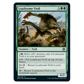 Loathsome Troll : DUNGEONS & DRAGONS: ADVENTURES IN THE FORGOTTEN REALMS - 192/281