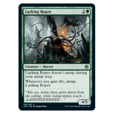 Lurking Roper : DUNGEONS & DRAGONS: ADVENTURES IN THE FORGOTTEN REALMS - 194/281