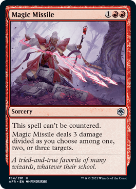 Magic Missile : DUNGEONS & DRAGONS: ADVENTURES IN THE FORGOTTEN REALMS - 154/281 - Lockett Labs UK