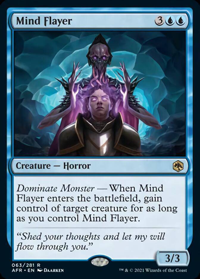 Mind Flayer : DUNGEONS & DRAGONS: ADVENTURES IN THE FORGOTTEN REALMS - 063/281 - Lockett Labs UK