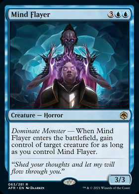 Mind Flayer : DUNGEONS & DRAGONS: ADVENTURES IN THE FORGOTTEN REALMS - 063/281 - Lockett Labs UK
