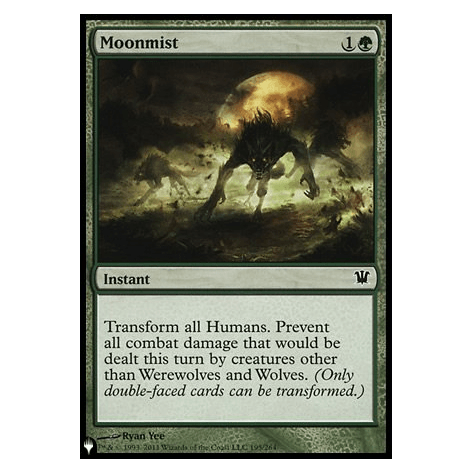 Moonmist : THE LIST
