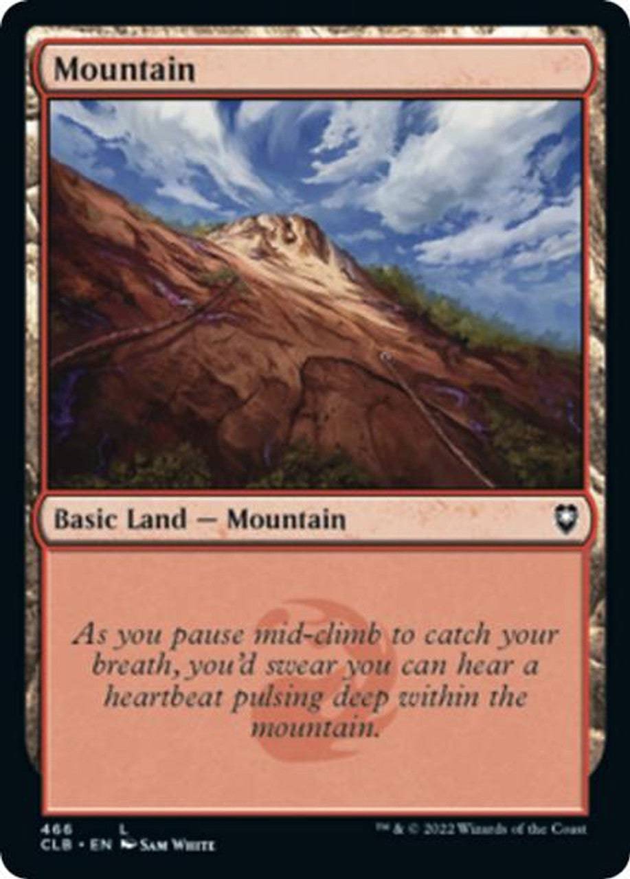 Mountain (FOIL) : DUNGEONS & DRAGONS: BATTLE FOR BALDUR'S GATE - 466 - Lockett Labs UK