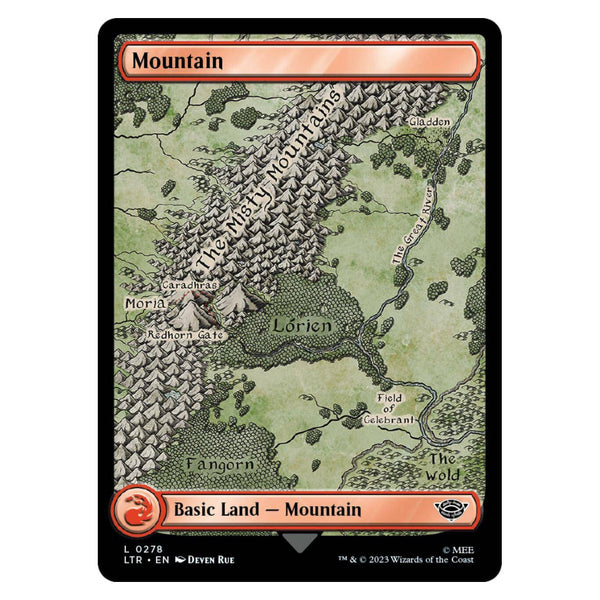 Mountain (Foil) : THE LORDS OF THE RINGS: TALES OF MIDDLE-EARTH - 0278