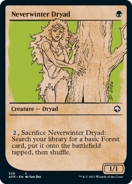 Neverwinter Dryad (Showcase) : DUNGEONS & DRAGONS: ADVENTURES IN THE FORGOTTEN REALMS - 329 - Lockett Labs UK