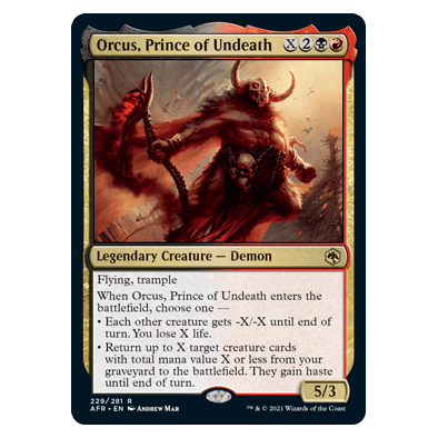 Orcus, Prince of Undeath : DUNEGONS & DRAGONS: ADVENTURES IN THE FORGOTTEN REALMS - 229/281