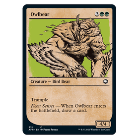 Owlbear (Showcase) : DUNGEONS & DRAGONS: ADVENTURES IN THE FORGOTTEN REALMS - 331