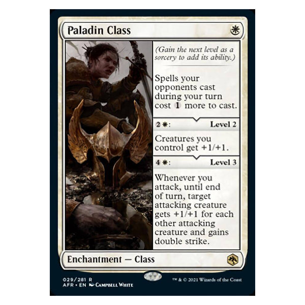 Paladin Class : DUNGEONS & DRAGONS: ADVENTURES IN THE FORGOTTEN REALMS - 029/281