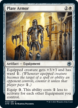 Plate Armor : DUNGEONS & DRAGONS: ADVENTURES IN THE FORGOTTEN REALMS - 032/281 - Lockett Labs UK