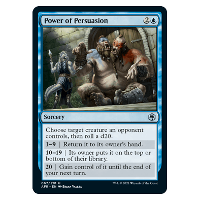 Power of Persuasion : DUNGEONS & DRAGONS: ADVENTURES IN THE FORGOTTEN REALMS - 067/281
