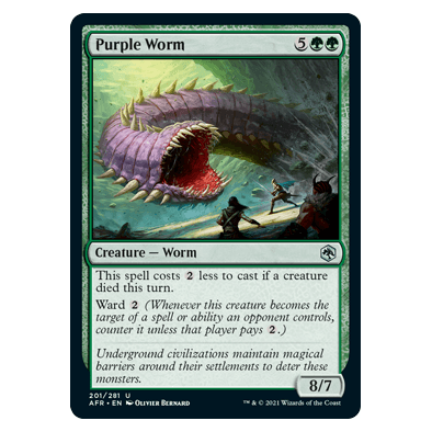 Purple Worm : DUNGEONS & DRAGONS: ADVENTURES IN THE FORGOTTEN REALMS - 201/281
