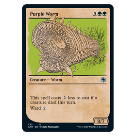 Purple Worm (Showcase) : DUNGEONS & DRAGONS: ADVENTURES IN THE FORGOTTEN REALMS - 332
