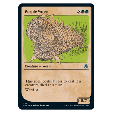 Purple Worm (Showcase) : DUNGEONS & DRAGONS: ADVENTURES IN THE FORGOTTEN REALMS - 332