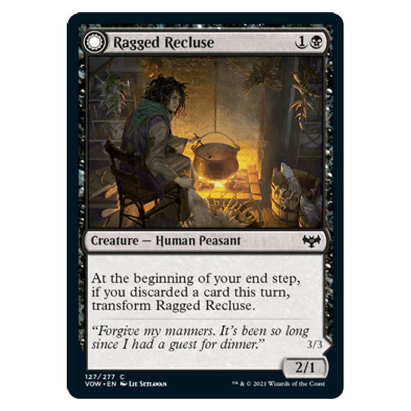 Ragged Recluse // Odious Witch : INNISTRAD CRIMSON VOW - 127/277
