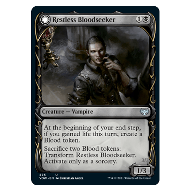 Restless Bloodseeker // Bloodsoaked Reveler : INNISTRAD CRIMSON VOW - 295