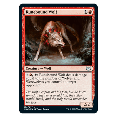 Runebound Wolf : INNISTRAD CRIMSON VOW - 176/277