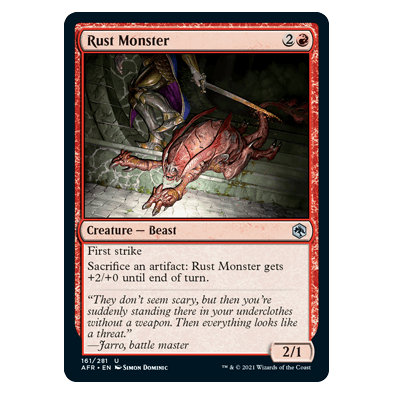 Rust Monster : DUNGEONS & DRAGONS: ADVENTURES IN THE FORGOTTEN REALMS - 161/281