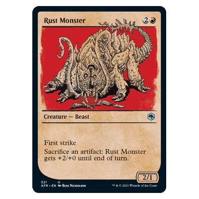 Rust Monster (Showcase) : DUNGEONS & DRAGONS: ADVENTURES IN THE FORGOTTEN REALMS - 321