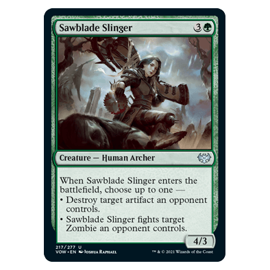 Sawblade Slinger (FOIL) : INNISTRAD CRIMSON VOW - 217/277