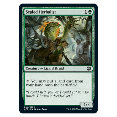 Scaled Herbalist : DUNGEONS & DRAGONS: ADVENTURES IN THE FORGOTTEN REALMS - 204/281