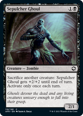 Sepulcher Ghoul : DUNGEONS & DRAGONS: ADVENTURES IN THE FORGOTTEN REALMS - 118/281 - Lockett Labs UK