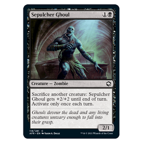 Sepulcher Ghoul : DUNGEONS & DRAGONS: ADVENTURES IN THE FORGOTTEN REALMS - 118/281