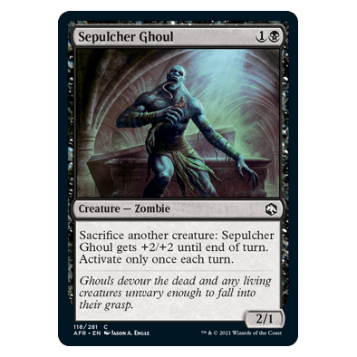 Sepulcher Ghoul : DUNGEONS & DRAGONS: ADVENTURES IN THE FORGOTTEN REALMS - 118/281
