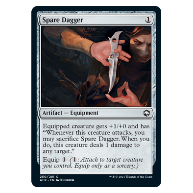Spare Dagger : DUNGEONS & DRAGONS: ADVENTURES IN THE FORGOTTEN REALMS - 250/281