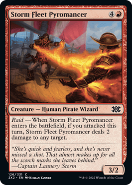 Storm Fleet Pyromancer : DOUBLE MASTERS 2022 - 126/331 - Lockett Labs UK
