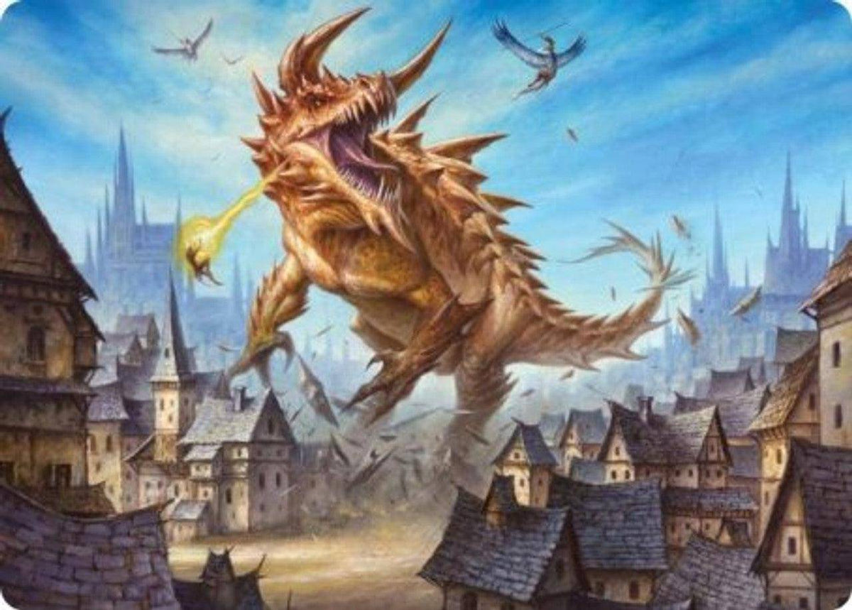 Tarrasque : DUNGEONS & DRAGONS: ADVENTURES IN THE FORGOTTEN REALMS (Art card) - 019/081 - Lockett Labs UK