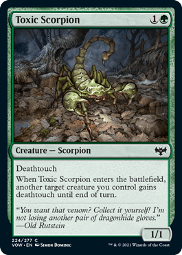 Toxic Scorpion : INNISTRAD CRIMSON VOW - 224/277 - Lockett Labs UK